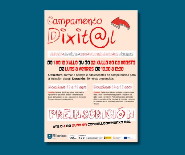 Este martes remata o prazo de inscrición do Campamento Dixital de ...
