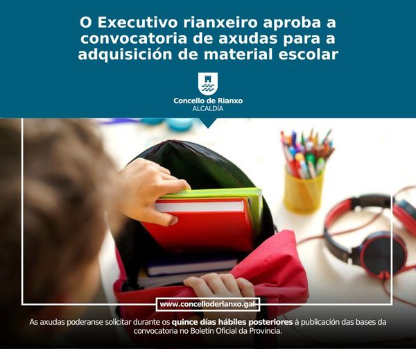 As familias xa poden solicitar en Rianxo as axudas para a compra de ...