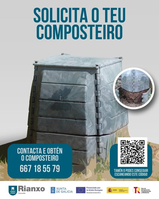O Concello de Rianxo reparte composteiros entre a veciñanza | O Barbanza