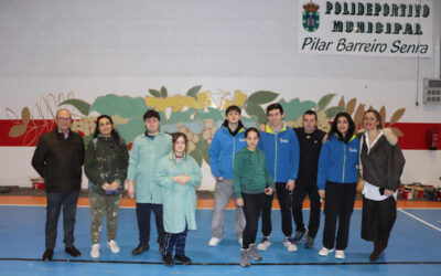 O Polideportivo Municipal Pilar Barreiro Senra de Lousame acolle un novo mural de temática ambiental elaborado polo voluntariado local