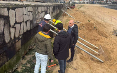 As obras no paseo dos Areos, na Pobra, avanzan a bo ritmo e encaran a súa finalización antes de Semana Santa