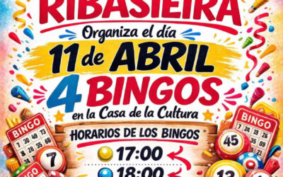 Ribasieira celebra este 11 de abril un sábado de bingo