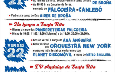O 21 de maio arrincan as Festas de Santa Rita de Nebra