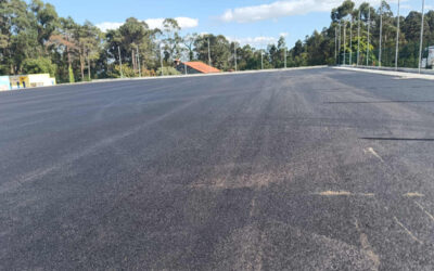 Avanzan as obras para a conversión do Campo da Mina a herba artificial